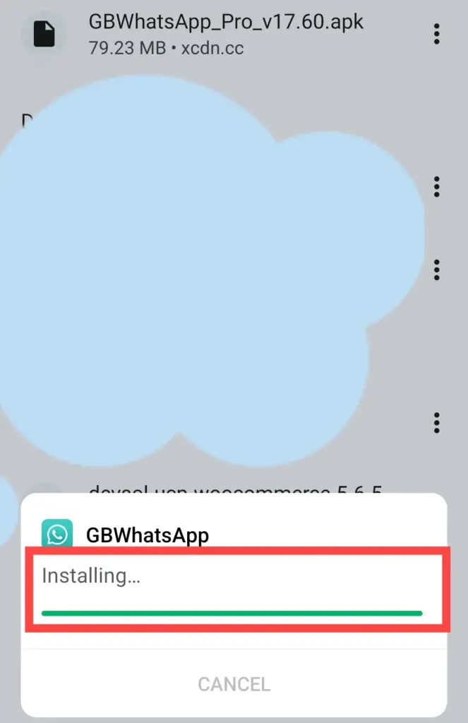 installation process of GB WhatsApp