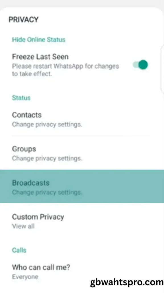 GBWhatsApp Pro Download 2025 Latest Version v18.50 Free 7 Brodcast
