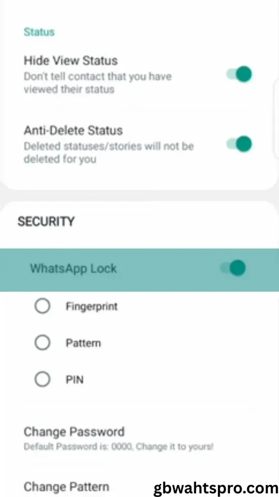 GBWhatsApp Pro Download 2025 Latest Version v18.50 Free 11 LOCK single chat